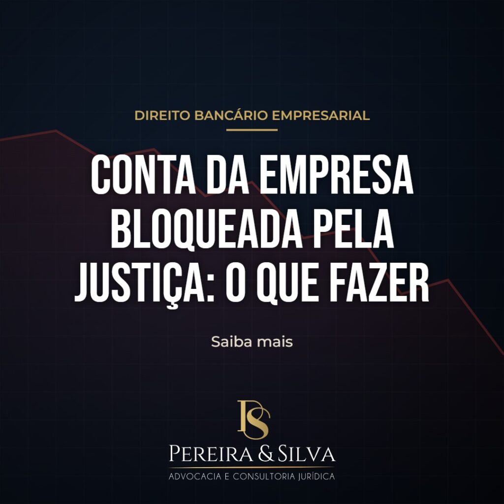 Conta da empresa bloqueada pela Justiça pelo Sisbajud